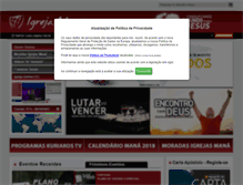 Tablet Screenshot of igrejamana.com